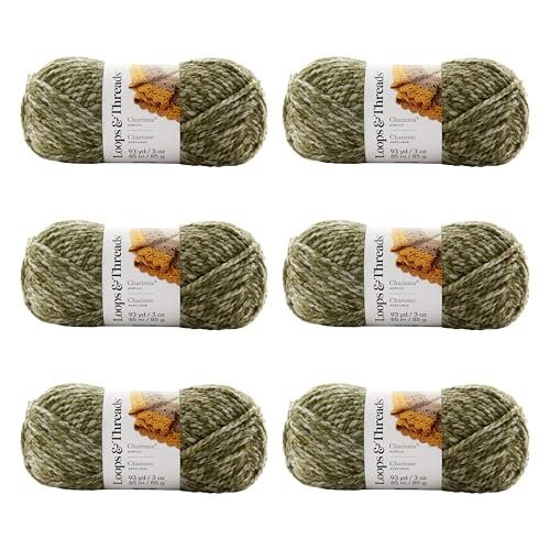 Loops and Threads Heathered Tweed Yarn Guide