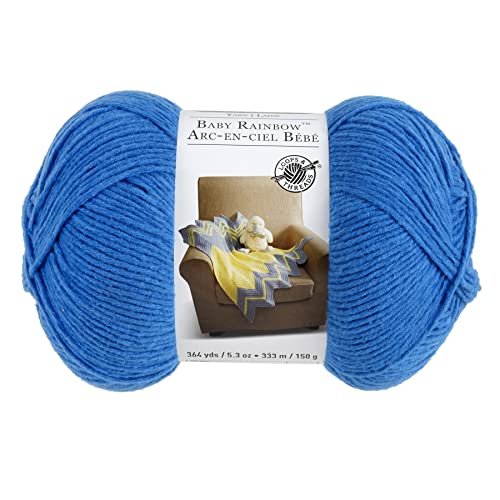 Loops and Threads Brushed Rainbow Yarn - Multi-Color Crafting Guide