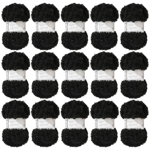 Loops and Threads Faux Fur Yarn - Plush Fur Texture Guide