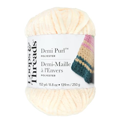 Loops & Threads Demi Purl Yarn - Half Loop Texture