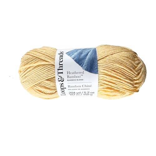 Loops & Threads Heathered Bamboo Yarn - Bamboo Blend
